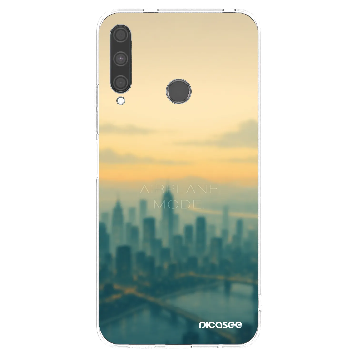 Picasee silikonowe przeźroczyste etui na Huawei P40 Lite E - Airplane mode