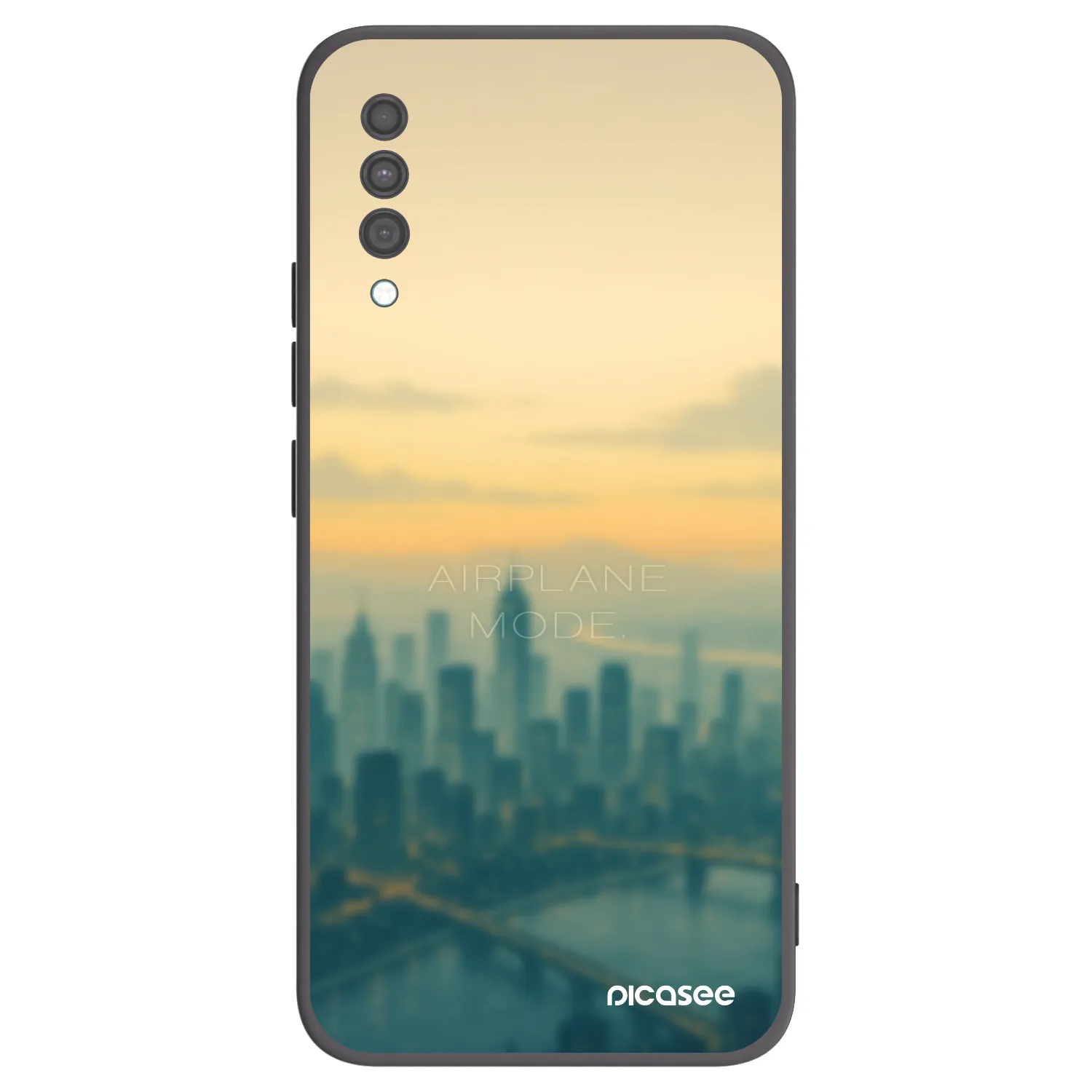 Picasee silikonowe czarne etui na Samsung Galaxy A30s A307F - Airplane mode
