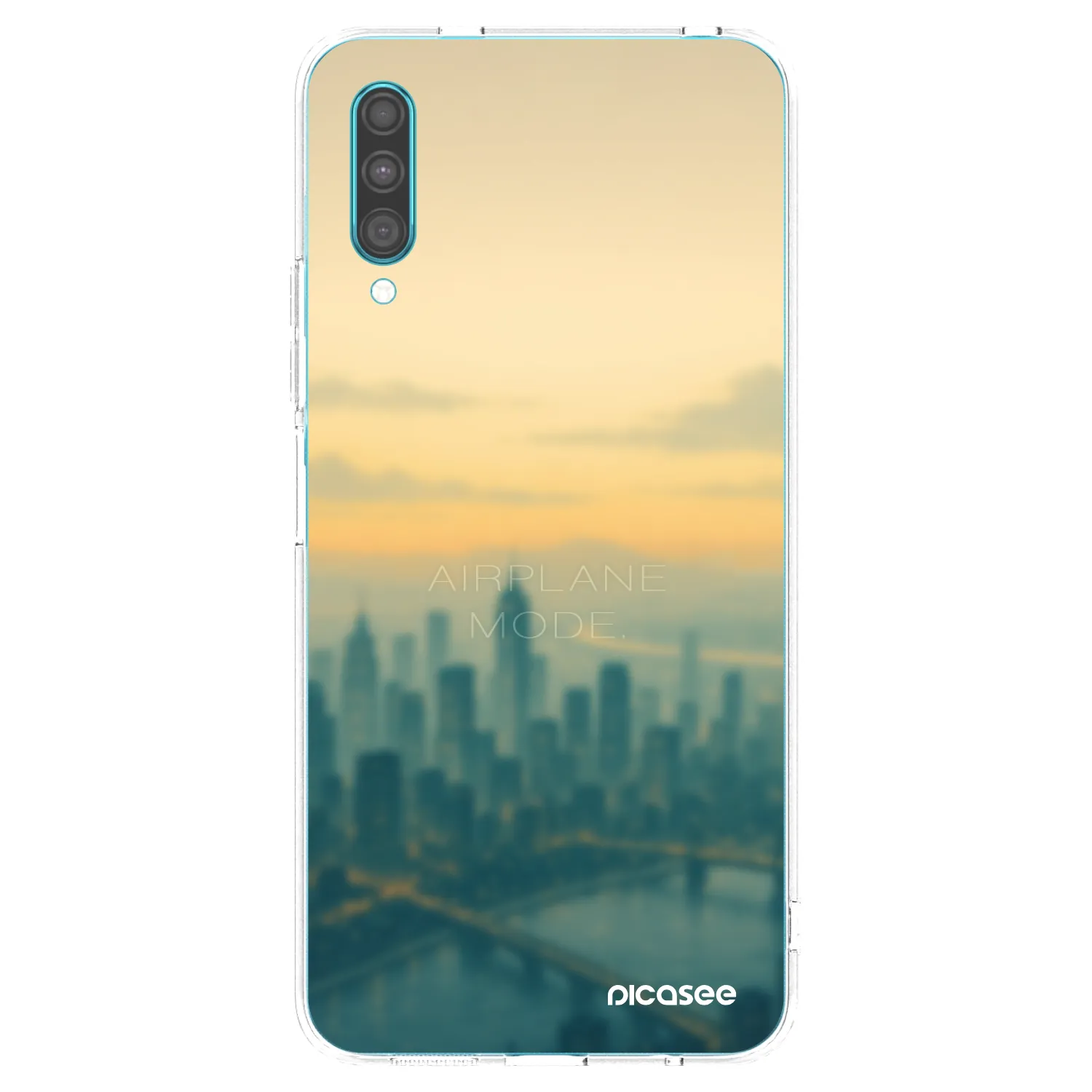 Picasee silikonowe przeźroczyste etui na Samsung Galaxy A30s A307F - Airplane mode