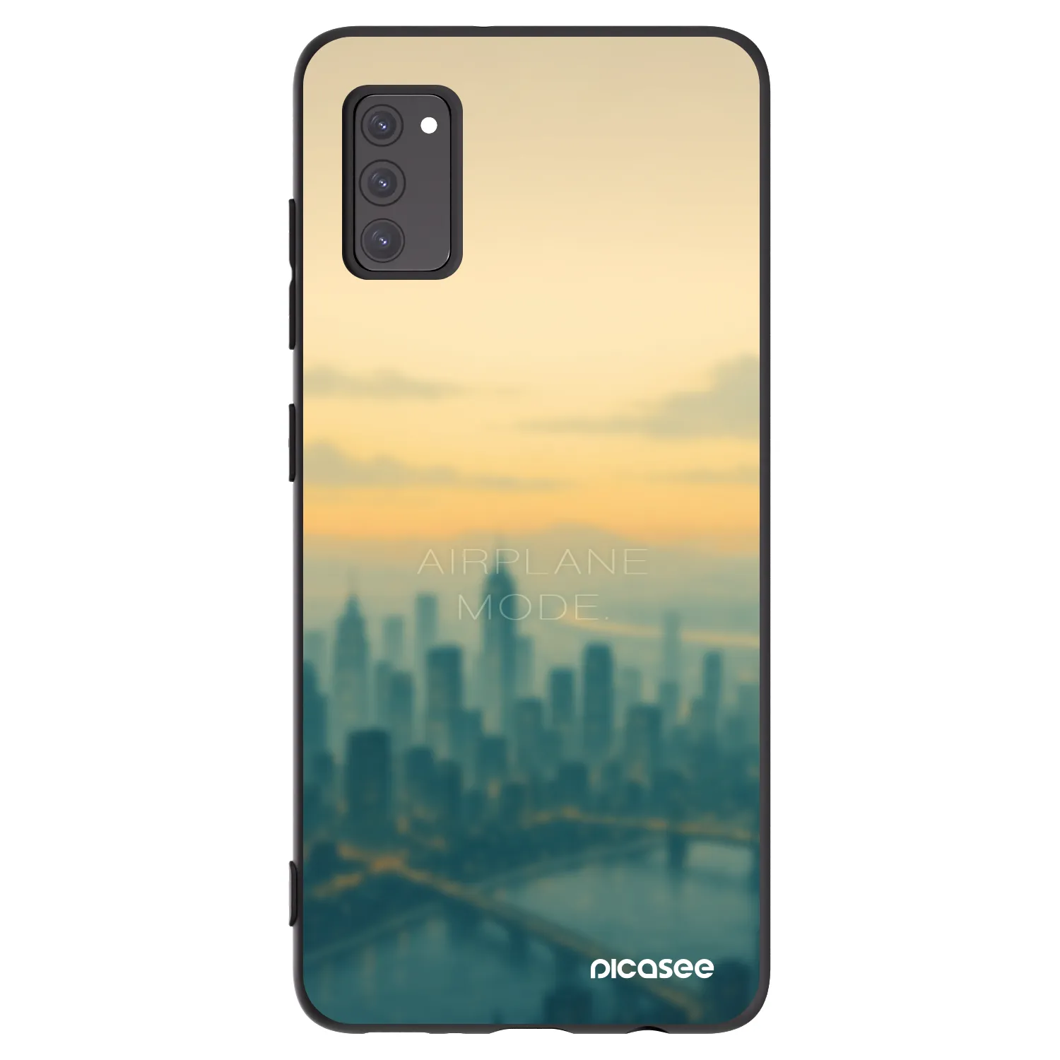 Picasee silikonowe czarne etui na Samsung Galaxy A41 A415F - Airplane mode