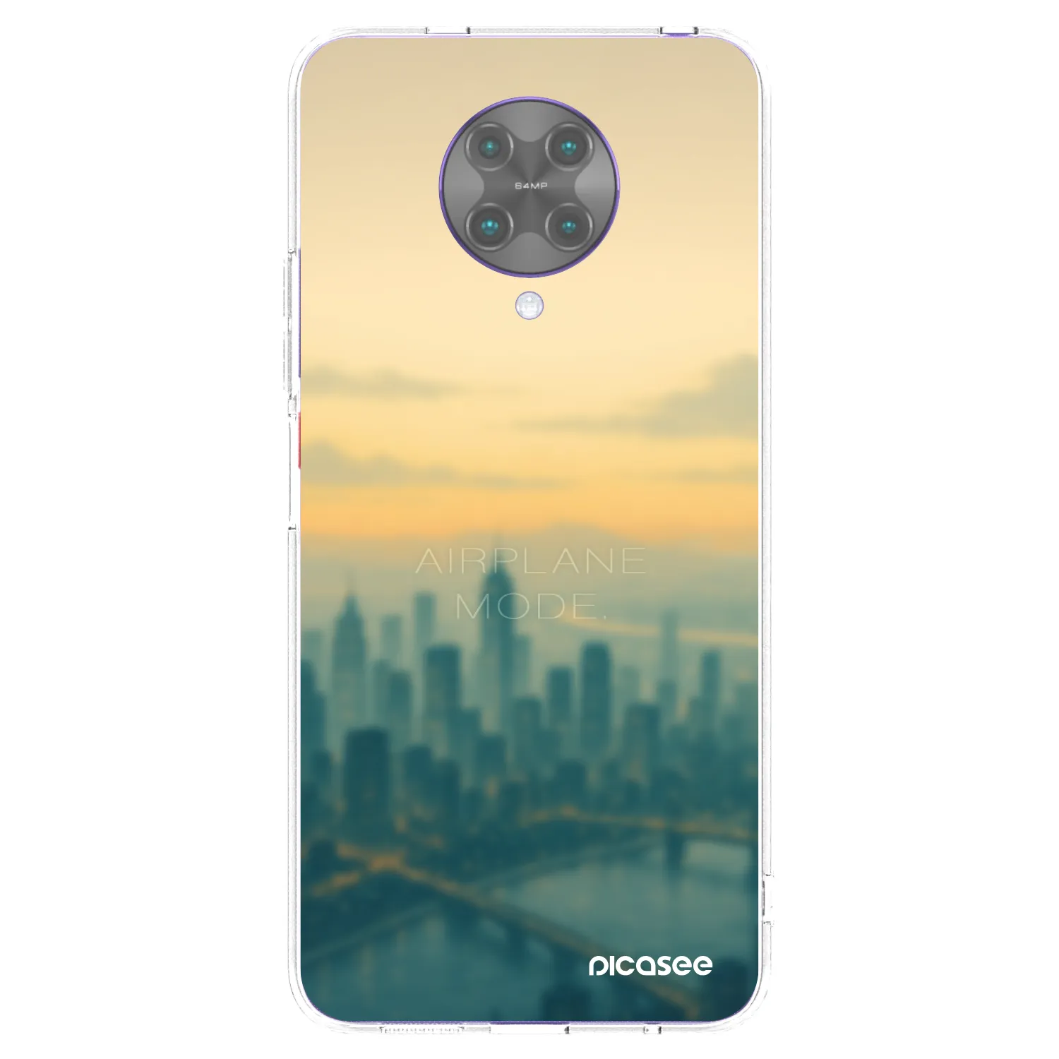 Picasee silikonowe przeźroczyste etui na Xiaomi Poco F2 Pro - Airplane mode
