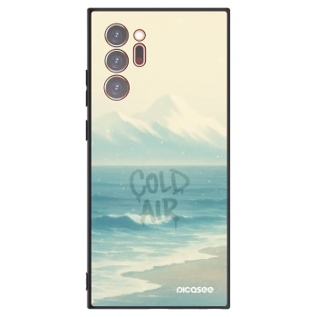 Picasee silikonowe czarne etui na Samsung Galaxy Note 20 Ultra - COLD AIR