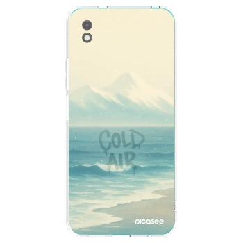 Picasee silikonowe czarne etui na Xiaomi Redmi 9A - COLD AIR