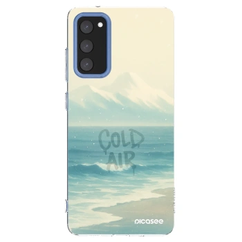 Picasee silikonowe przeźroczyste etui na Samsung Galaxy S20 FE - COLD AIR