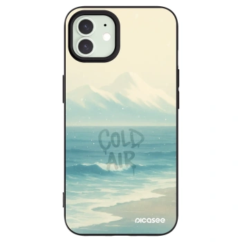 Picasee silikonowe czarne etui na Apple iPhone 12 - COLD AIR