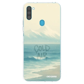 Picasee silikonowe przeźroczyste etui na Samsung Galaxy M11 - COLD AIR