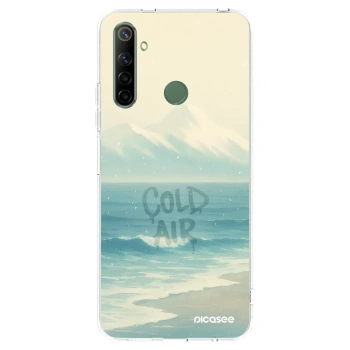Picasee silikonowe przeźroczyste etui na Realme 5 - COLD AIR