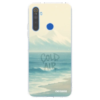 Picasee silikonowe przeźroczyste etui na Realme 5 - COLD AIR