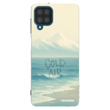 Picasee silikonowe przeźroczyste etui na Samsung Galaxy A12 A125F - COLD AIR