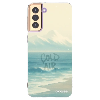 Picasee silikonowe przeźroczyste etui na Samsung Galaxy S21+ 5G G996F - COLD AIR