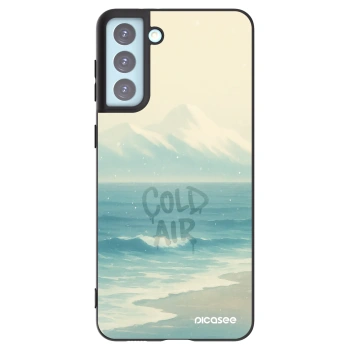 Picasee silikonowe czarne etui na Samsung Galaxy S21+ 5G G996F - COLD AIR