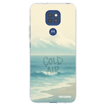 Picasee silikonowe przeźroczyste etui na Motorola Moto G9 Play - COLD AIR
