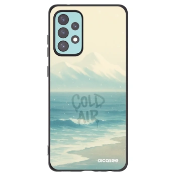 Picasee silikonowe czarne etui na Samsung Galaxy A72 A725F - COLD AIR
