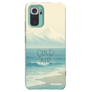Picasee silikonowe przeźroczyste etui na Xiaomi Redmi Note 10 Pro - COLD AIR