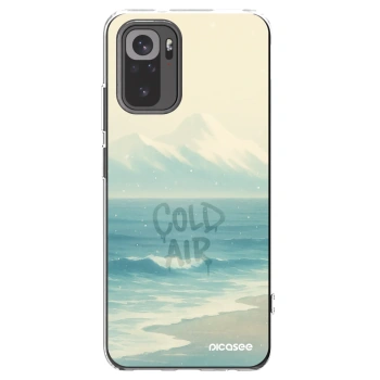 Picasee silikonowe przeźroczyste etui na Xiaomi Redmi Note 10S - COLD AIR