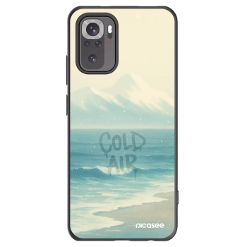 Picasee silikonowe czarne etui na Xiaomi Redmi Note 10S - COLD AIR