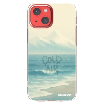 Picasee silikonowe przeźroczyste etui na Apple iPhone 13 mini - COLD AIR