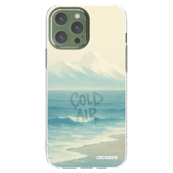 Picasee silikonowe przeźroczyste etui na Apple iPhone 13 Pro Max - COLD AIR