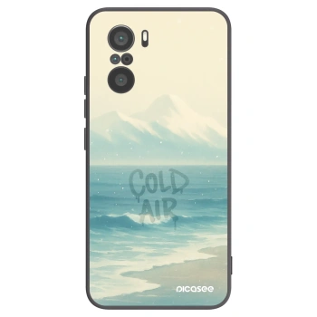 Picasee silikonowe czarne etui na Xiaomi Poco F3 - COLD AIR
