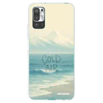 Picasee silikonowe przeźroczyste etui na Xiaomi Redmi Note 10 5G - COLD AIR