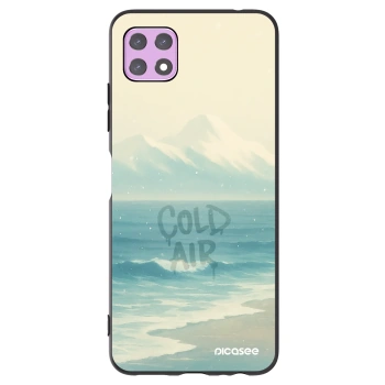 Picasee silikonowe czarne etui na Samsung Galaxy A22 A226B 5G - COLD AIR