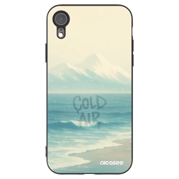 Picasee silikonowe czarne etui na Apple iPhone XR - COLD AIR