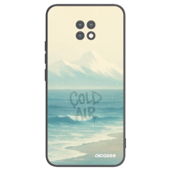 Picasee silikonowe czarne etui na Xiaomi Redmi Note 9T - COLD AIR