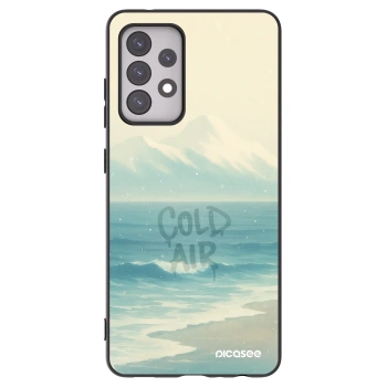 Picasee silikonowe czarne etui na Samsung Galaxy A52s 5G A528B - COLD AIR