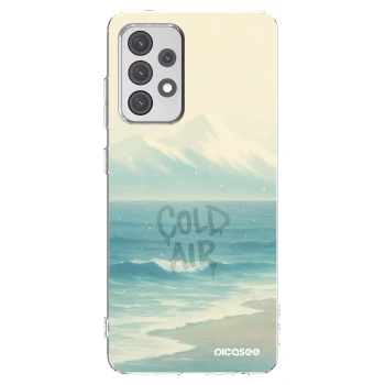 Picasee silikonowe przeźroczyste etui na Samsung Galaxy A52s 5G A528B - COLD AIR