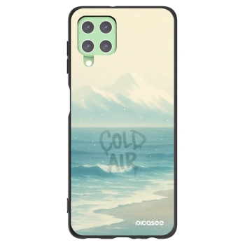 Picasee silikonowe czarne etui na Samsung Galaxy A22 A225F 4G - COLD AIR