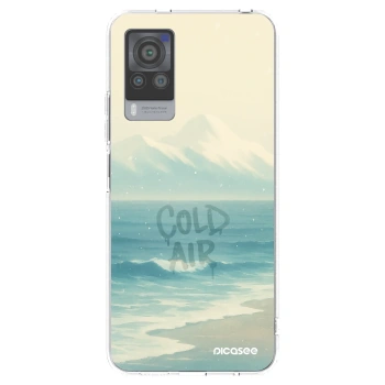 Picasee silikonowe przeźroczyste etui na Vivo X60 Pro 5G - COLD AIR