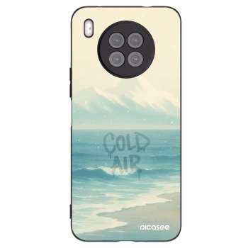 Picasee silikonowe czarne etui na Huawei Nova 8i - COLD AIR