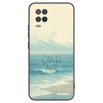 Picasee silikonowe czarne etui na Realme 8 5G - COLD AIR