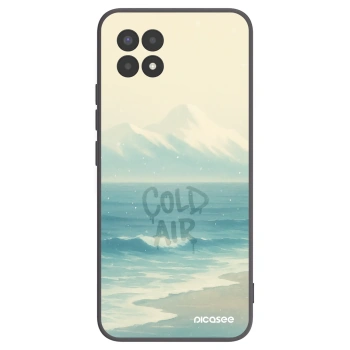Picasee silikonowe czarne etui na Realme 8i - COLD AIR