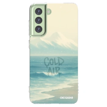 Picasee silikonowe przeźroczyste etui na Samsung Galaxy S21 FE 5G - COLD AIR
