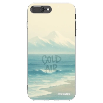 Picasee silikonowe przeźroczyste etui na Apple iPhone 7 Plus - COLD AIR