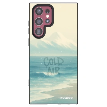 Picasee silikonowe czarne etui na Samsung Galaxy S22 Ultra 5G - COLD AIR