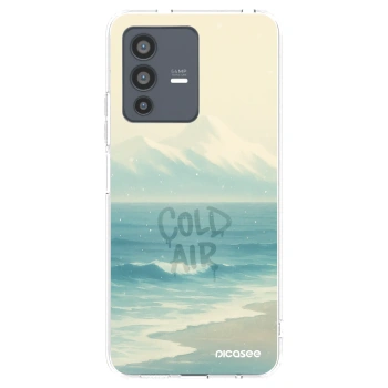 Picasee silikonowe przeźroczyste etui na Vivo V23 5G - COLD AIR