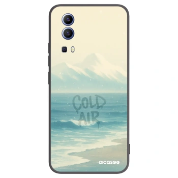 Picasee silikonowe czarne etui na Vivo Y52 5G - COLD AIR