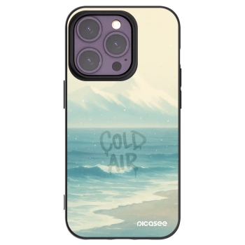 Picasee silikonowe czarne etui na Apple iPhone 14 Pro - COLD AIR