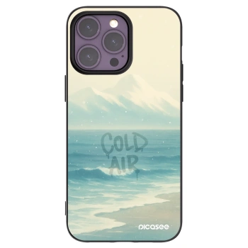 Picasee silikonowe czarne etui na Apple iPhone 14 Pro Max - COLD AIR