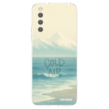 Picasee silikonowe przeźroczyste etui na Sony Xperia 10 IV 5G - COLD AIR