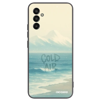 Picasee silikonowe czarne etui na Samsung Galaxy M13 M135F - COLD AIR