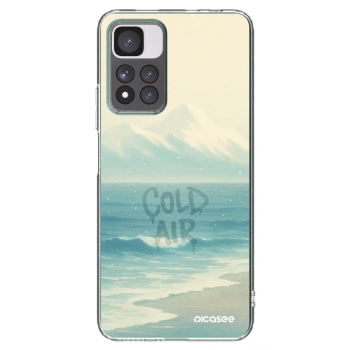 Picasee silikonowe przeźroczyste etui na Xiaomi Redmi Note 11 Pro+ 5G - COLD AIR