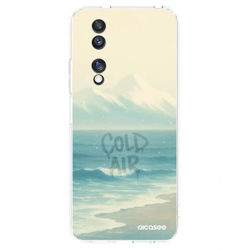 Picasee silikonowe przeźroczyste etui na Honor 70 - COLD AIR