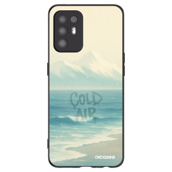 Picasee silikonowe czarne etui na OPPO A94 5G - COLD AIR