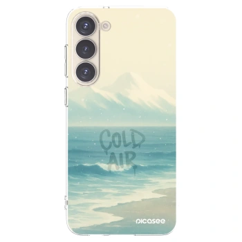 Picasee silikonowe przeźroczyste etui na Samsung Galaxy S23+ 5G - COLD AIR