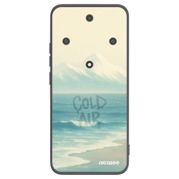 Picasee silikonowe czarne etui na Honor Magic5 Lite 5G - COLD AIR