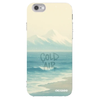 Picasee silikonowe przeźroczyste etui na Apple iPhone 6/6S - COLD AIR
