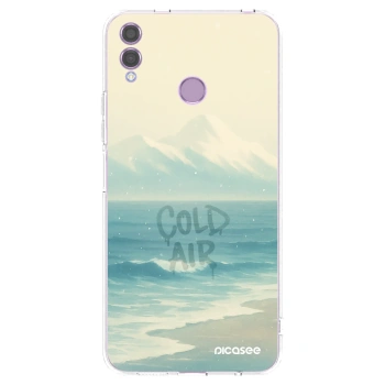 Picasee silikonowe przeźroczyste etui na Honor 8X - COLD AIR
